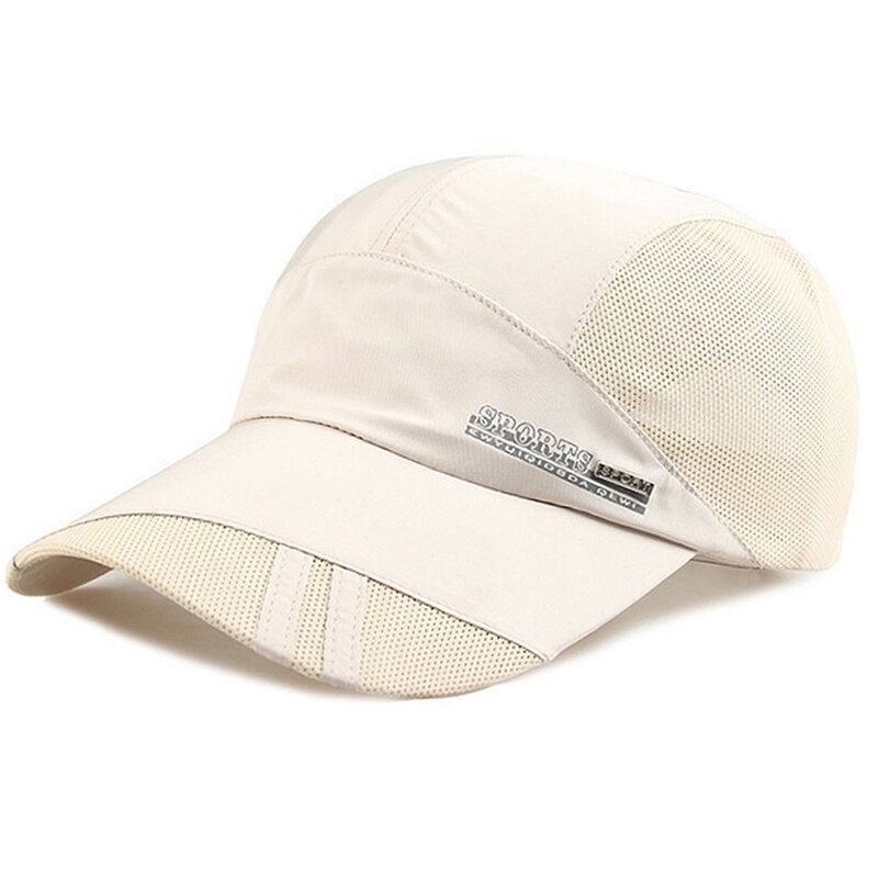 Mesh Baseball Hat Summer Men Women Sunhat With Visor Breathable Quick-Dry Outdoor Fishing Hiking Running Sports Cap Fashion