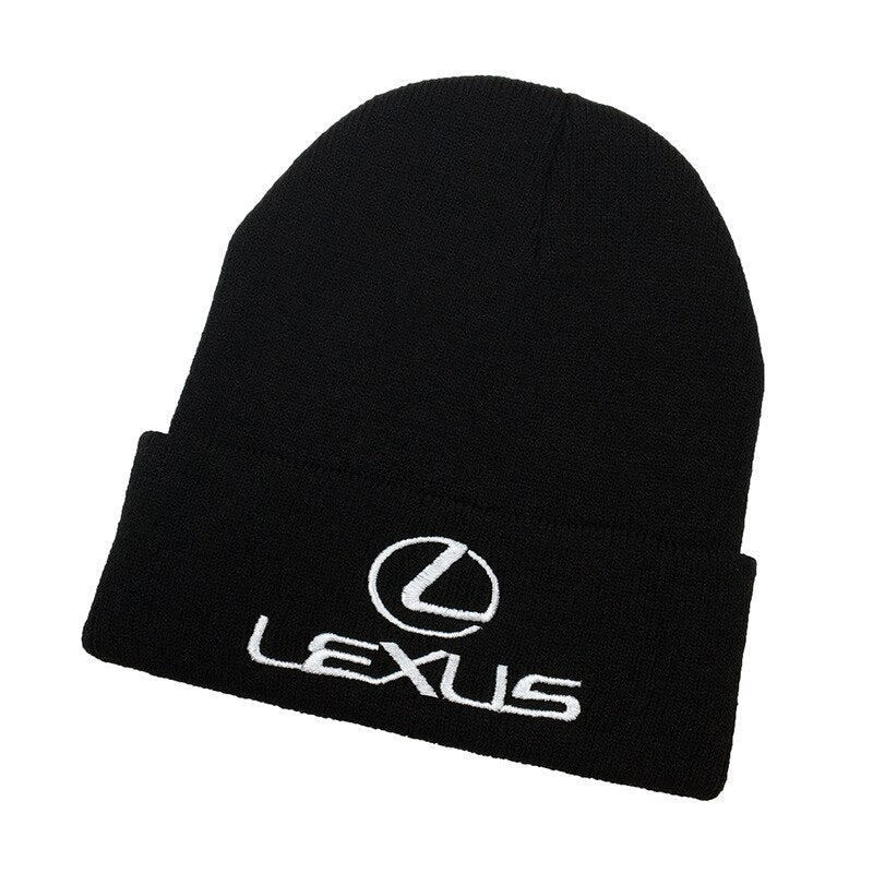 New Racing Cap Logo Motorcycle Sports Cap Beanies  Men Women Keep Warm Knitted Winter Hat Hip-hop Skullies Cold Hat For Toyota