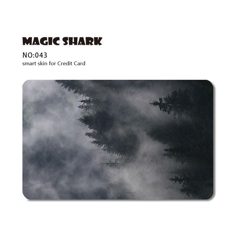 Magic Shark 1pc Anime Cartoon Cute Matte Front Side Sticker Film Cover Skin for