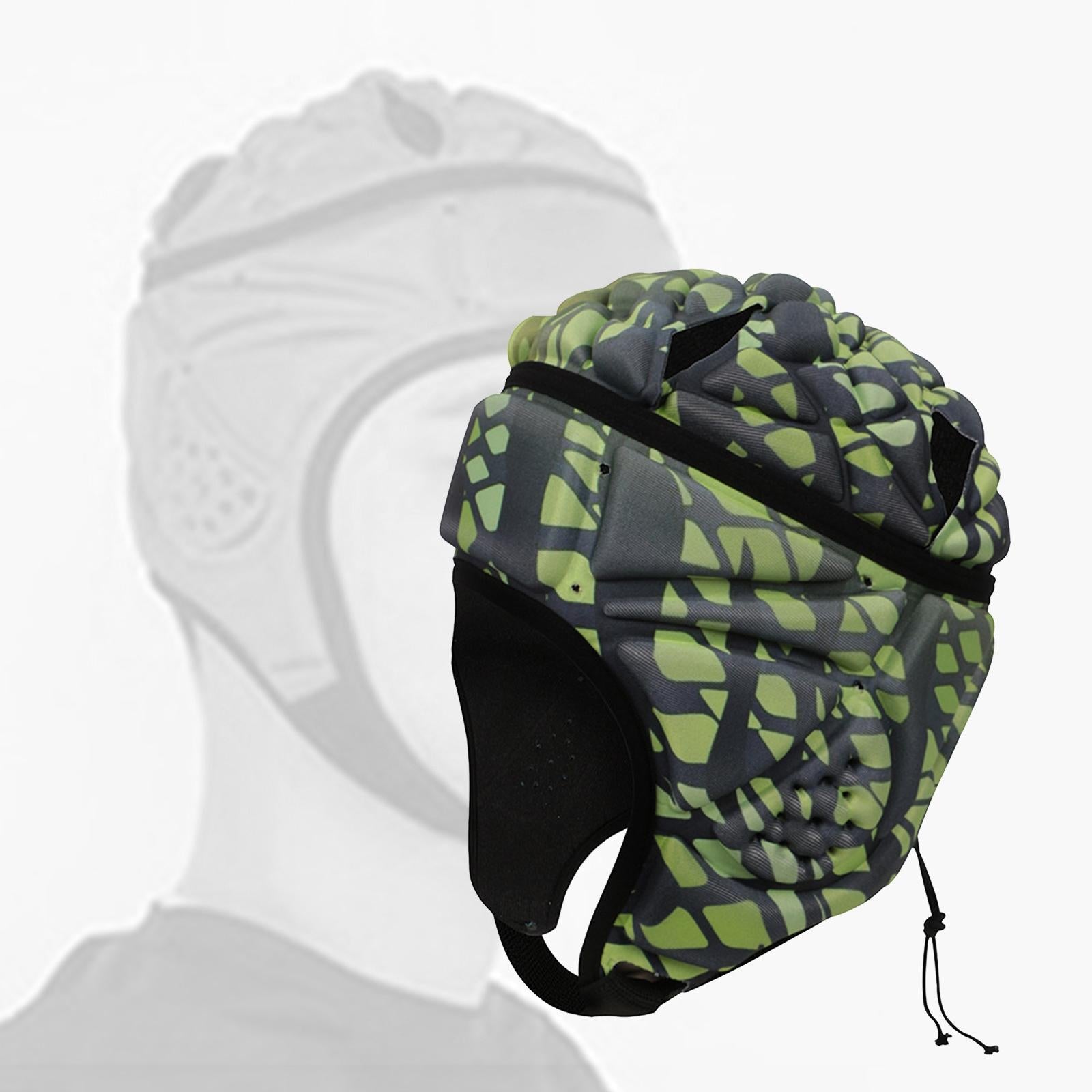 Lightweight  Rugby Helmet Two-Way Adjustable Padded Compression Hat Headgear for Football Hockey Soccer Accessories