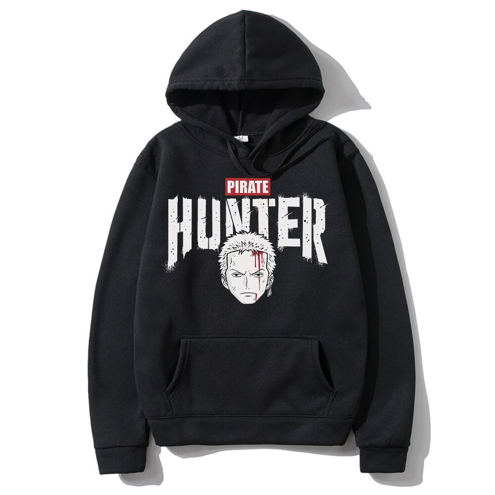 New Sale Anime Roronoa Zoro Pirate Hunter Print Hoodie Fashion Mens Manga Hoodies Sweatshirt Men Women Casual Loose Sweatshirt