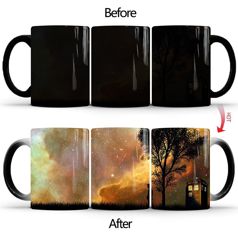 New 350ml Doctor Who Ceramic Milk Coffee Color Changing Mugs