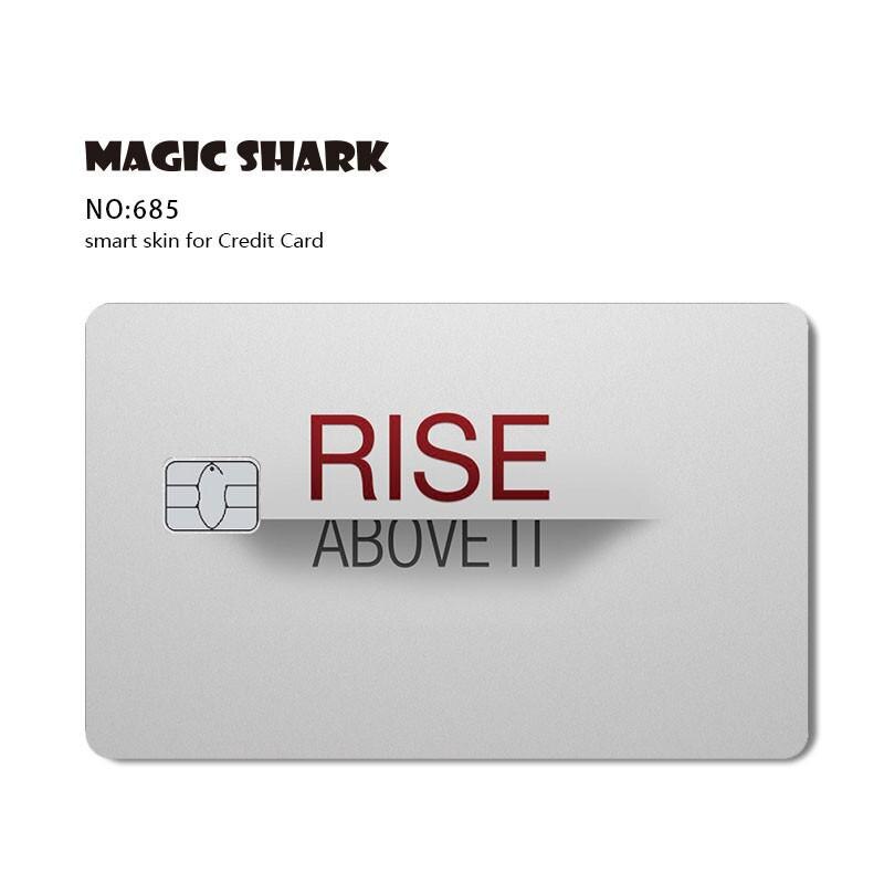Magic Shark Cool Game Anime Cartoon Matte Film Sticker Skin Film Cover for Big Small No Chip Credit Debit Card Bus Card