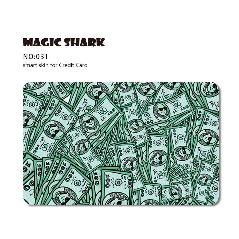 Magic Shark 1pc Anime Cartoon Cute Matte Front Side Sticker Film Cover Skin for