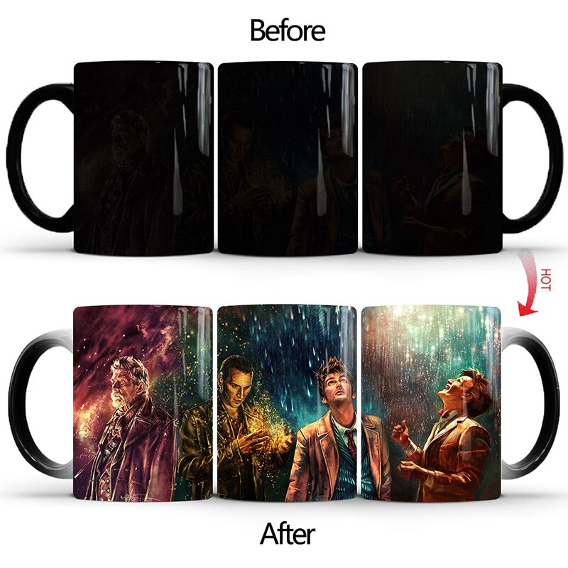 New 350ml Doctor Who Ceramic Milk Coffee Color Changing Mugs