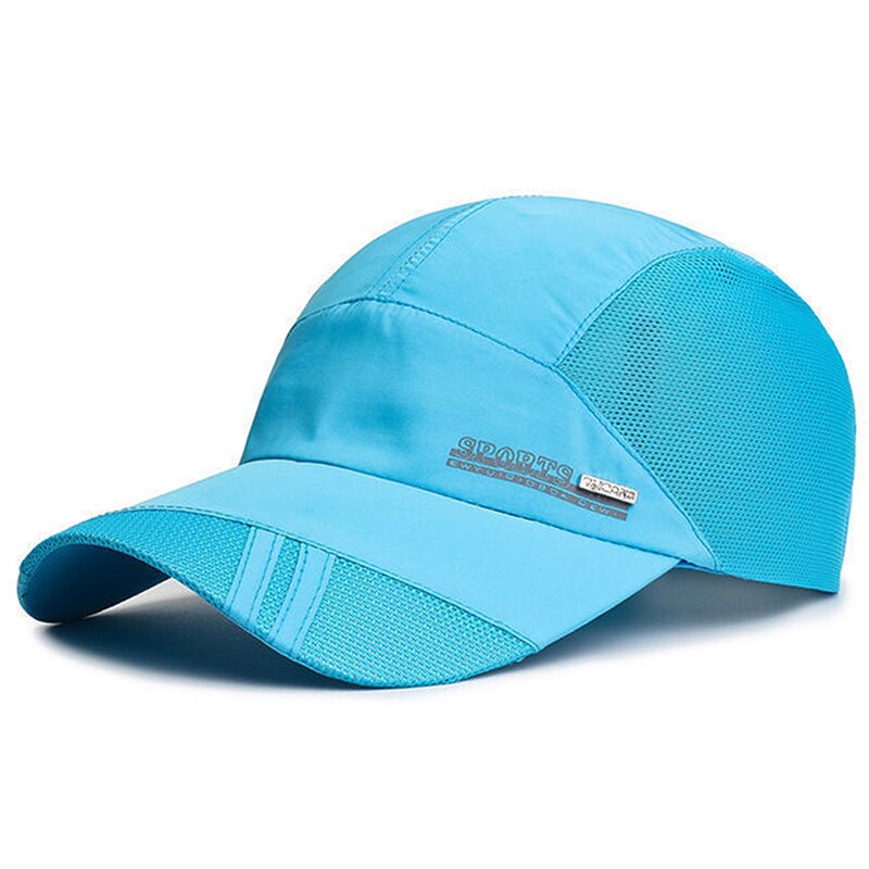 Mesh Baseball Hat Summer Men Women Sunhat With Visor Breathable Quick-Dry Outdoor Fishing Hiking Running Sports Cap Fashion