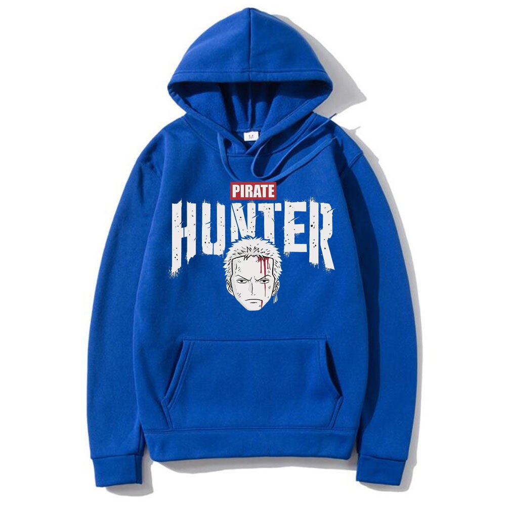 New Sale Anime Roronoa Zoro Pirate Hunter Print Hoodie Fashion Mens Manga Hoodies Sweatshirt Men Women Casual Loose Sweatshirt