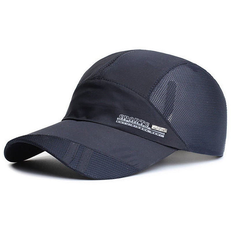 Mesh Baseball Hat Summer Men Women Sunhat With Visor Breathable Quick-Dry Outdoor Fishing Hiking Running Sports Cap Fashion