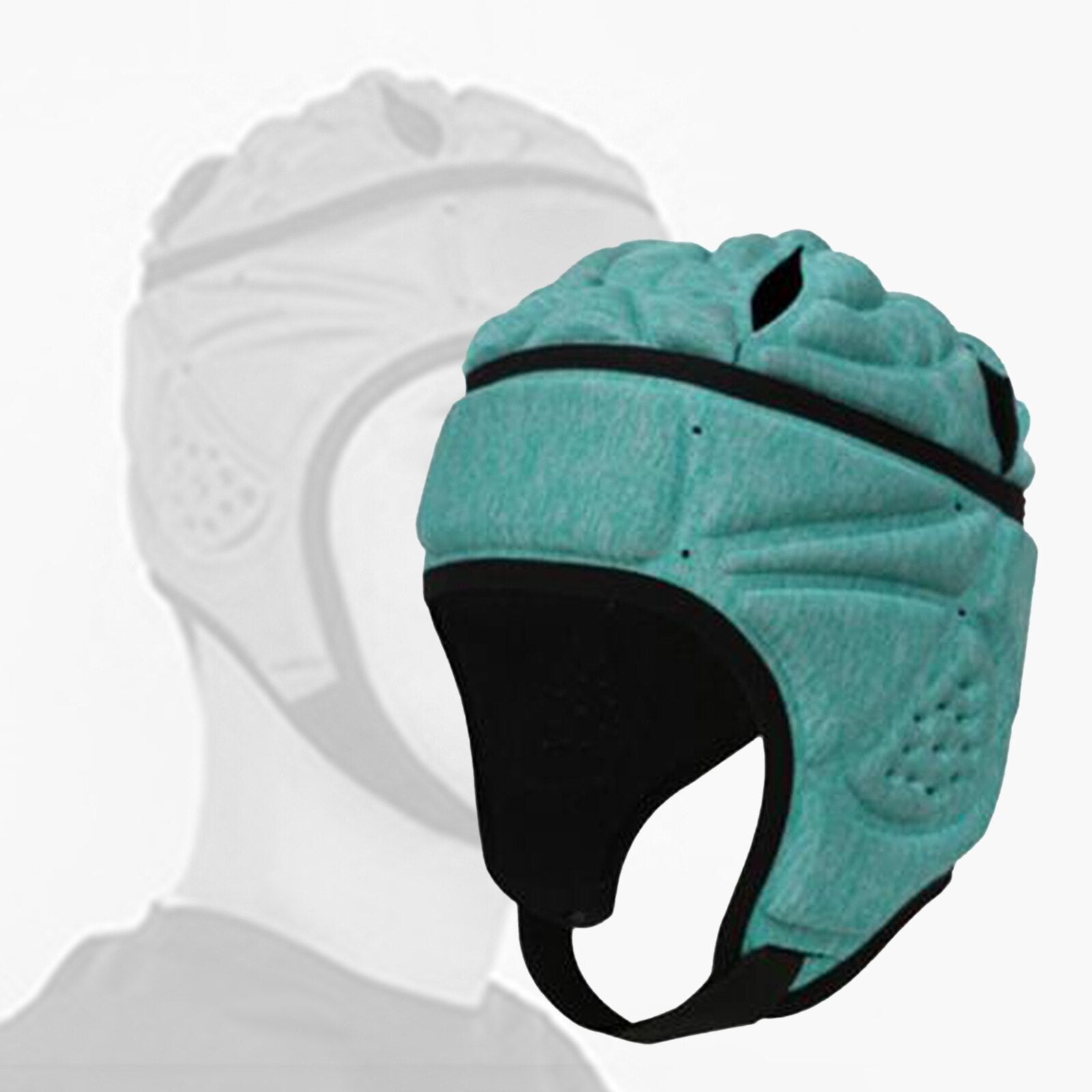Lightweight  Rugby Helmet Two-Way Adjustable Padded Compression Hat Headgear for Football Hockey Soccer Accessories