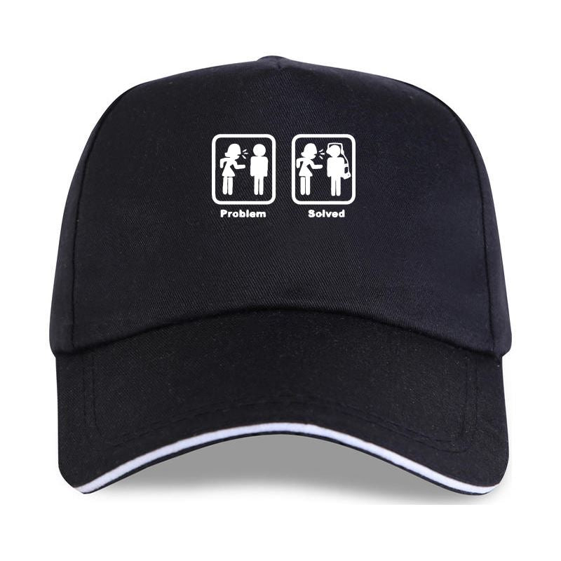 new cap hat  problem solved funny couple music relationships nagging pub Baseball Cap S M L XL XXL