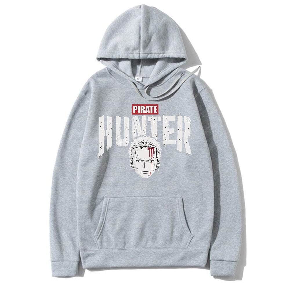New Sale Anime Roronoa Zoro Pirate Hunter Print Hoodie Fashion Mens Manga Hoodies Sweatshirt Men Women Casual Loose Sweatshirt