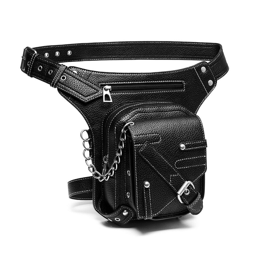 Fashion Vintage Steampunk Moto Bag Women Water Repellent Rock Gothic Biker Bags