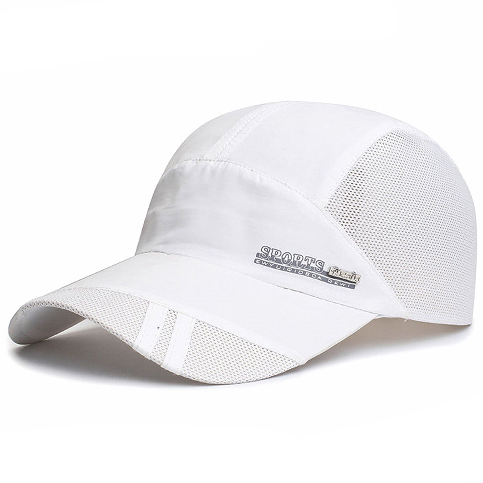 Mesh Baseball Hat Summer Men Women Sunhat With Visor Breathable Quick-Dry Outdoor Fishing Hiking Running Sports Cap Fashion