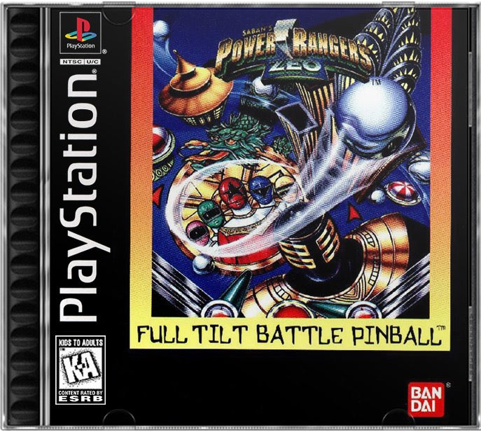 Saban's Power Rangers Zeo - Full Tilt Battle Pinball PS1 Sony Playstation 1 Used Video Game