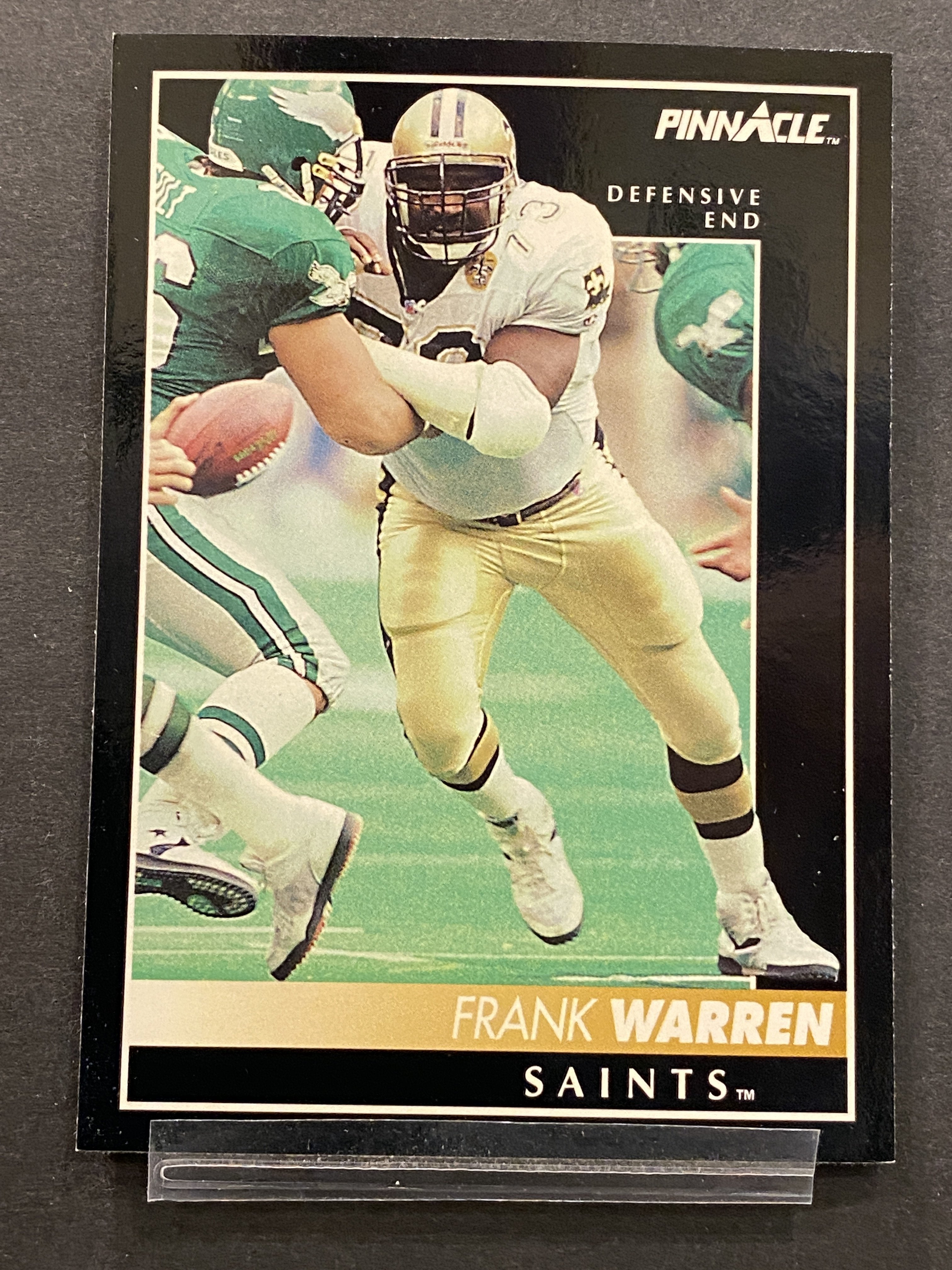 Frank Warren Pinnacle Football Card New Orleans Saints