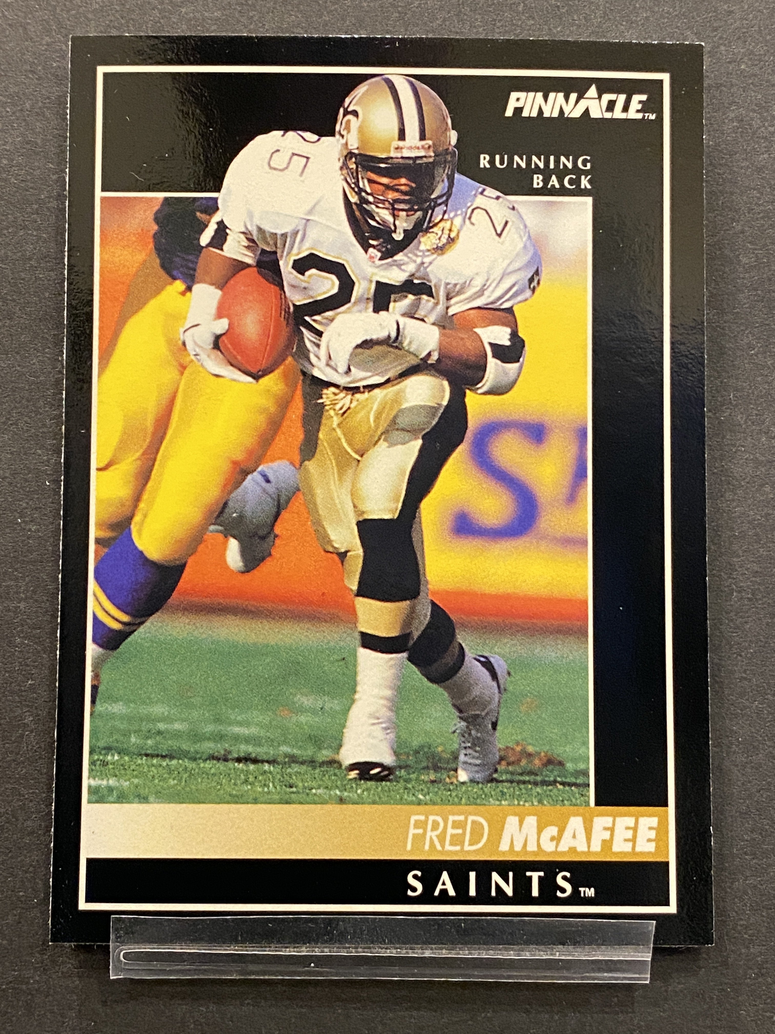 Fred McAFEE Pinnacle Football Card New Orleans Saints
