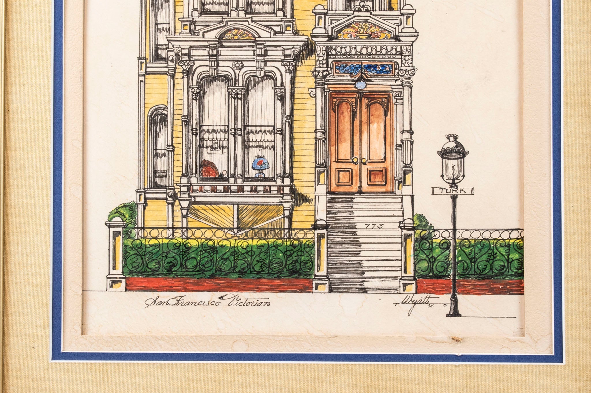 San Francisco Victorian Home 773 Turk St Framed SOLD