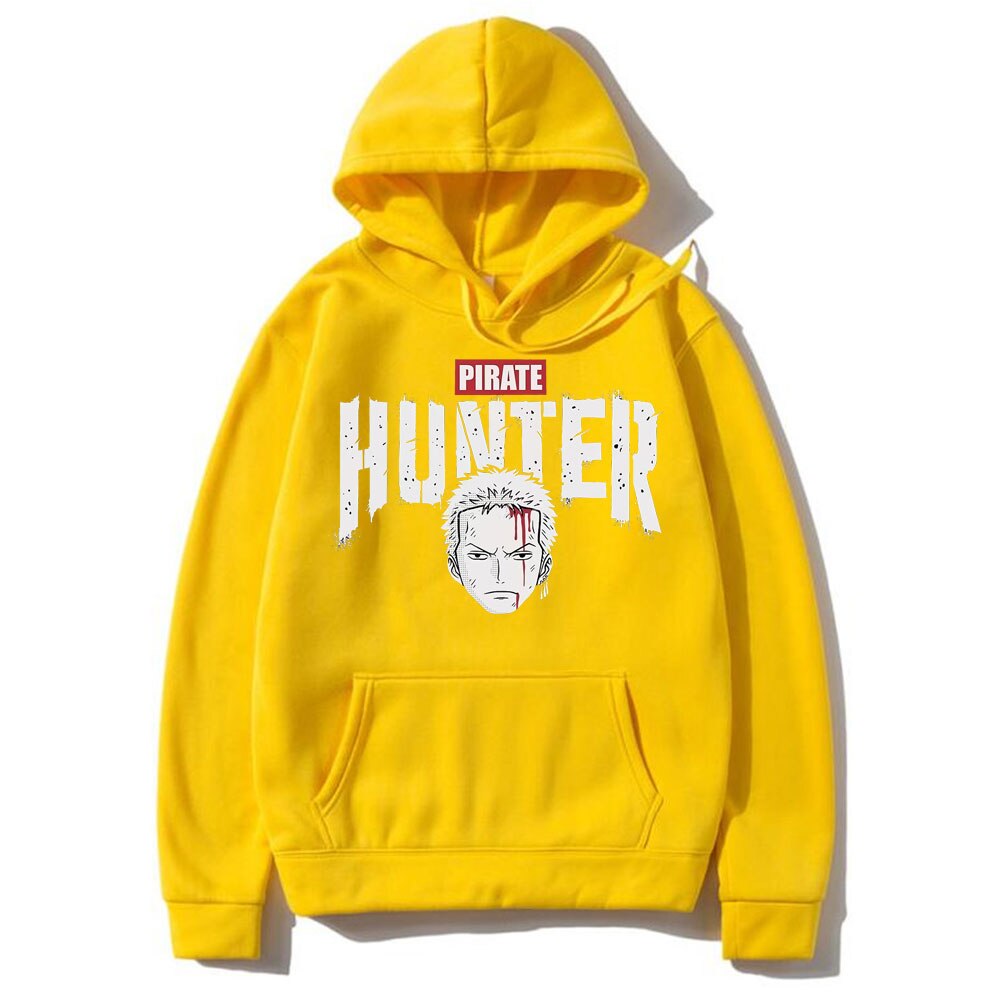 New Sale Anime Roronoa Zoro Pirate Hunter Print Hoodie Fashion Mens Manga Hoodies Sweatshirt Men Women Casual Loose Sweatshirt