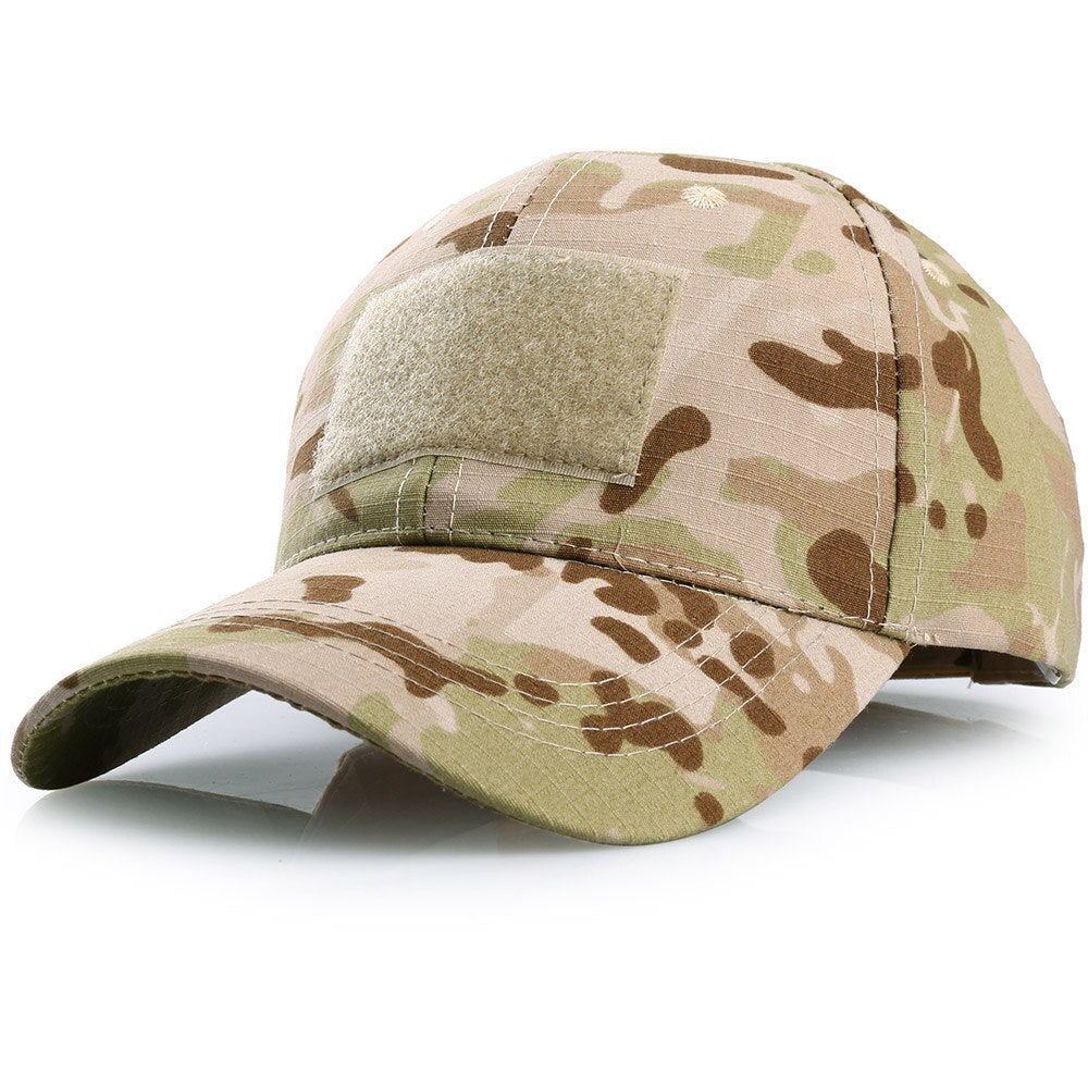 Men Multicam Camouflage Hunting Hiking Cap Sport Tactical Military Army Visor Sun Hat Adjustable Snapback Baseball Cap Adult