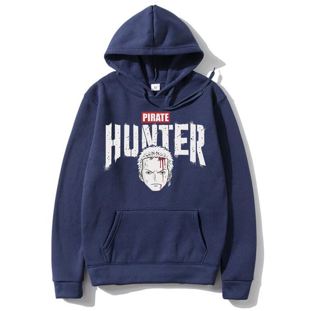 New Sale Anime Roronoa Zoro Pirate Hunter Print Hoodie Fashion Mens Manga Hoodies Sweatshirt Men Women Casual Loose Sweatshirt