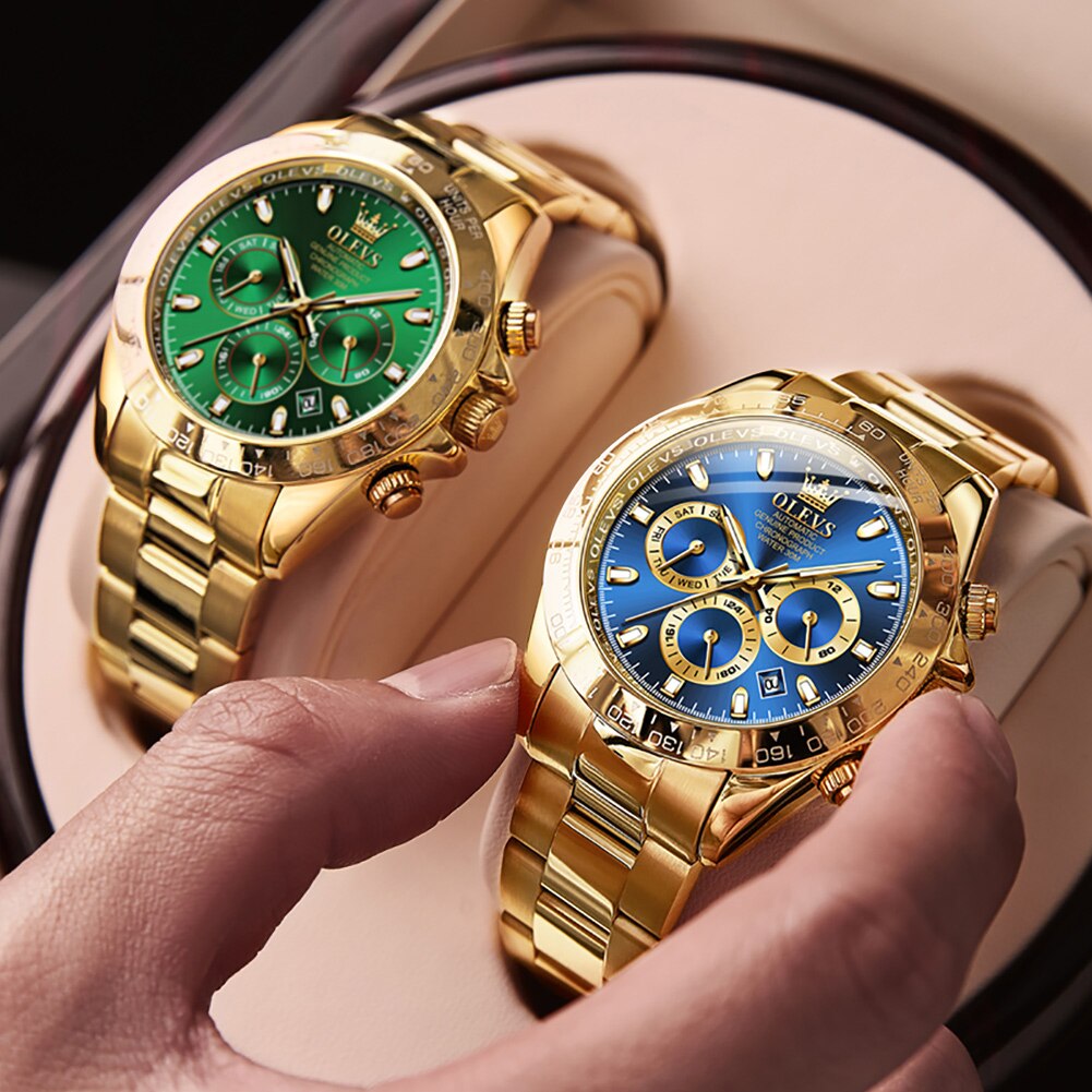 OLEVS Stainless Steel Strap Waterproof Watches for Men Fashion Automatic Mechanical Submariner Full-automatic Men Wristwatch