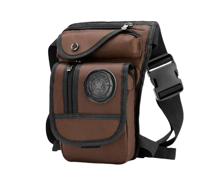 Leg Pouch Brown Leather
