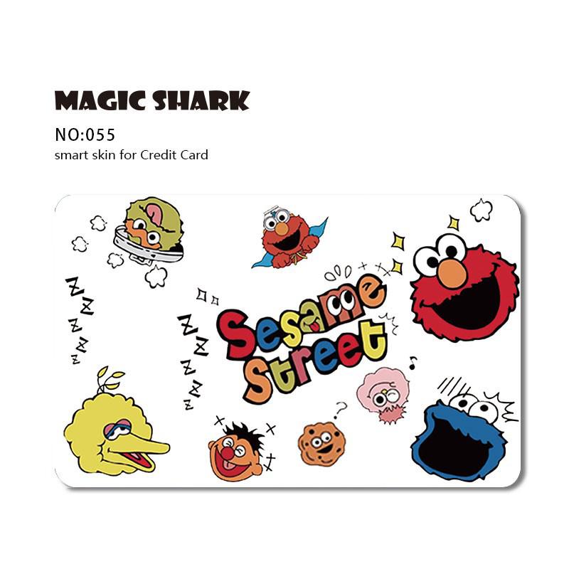 Magic Shark 1pc Anime Cartoon Cute Matte Front Side Sticker Film Cover Skin for