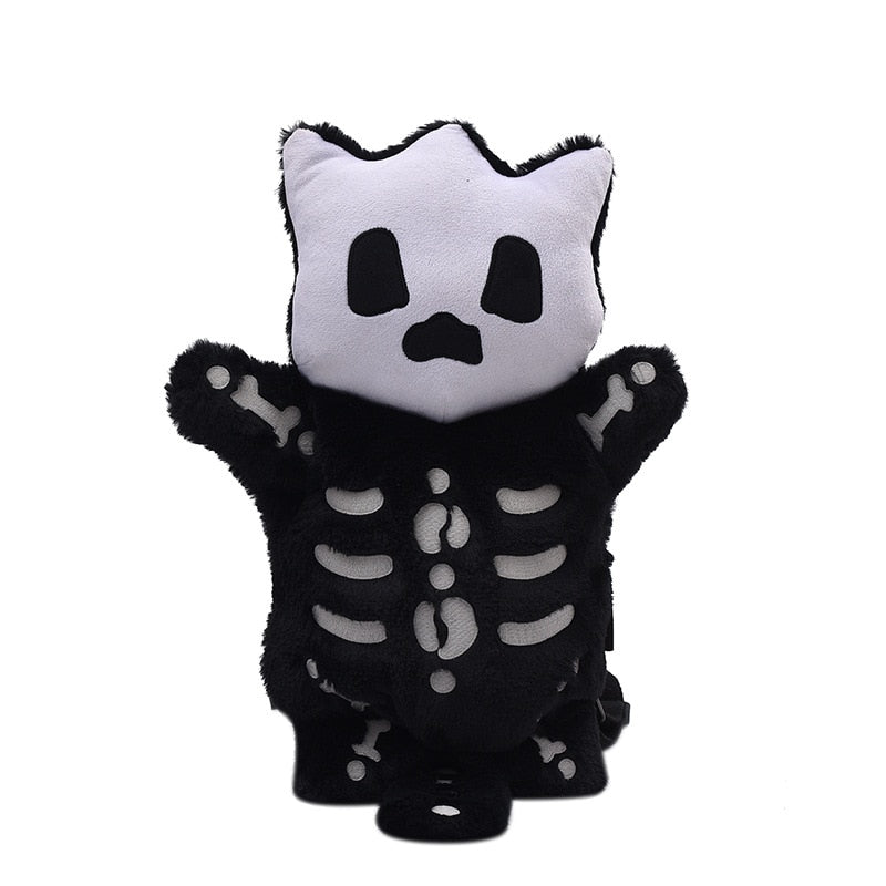 New Rock Panda Bear Designer Backpack Women Small Handbags Female Chain Monster