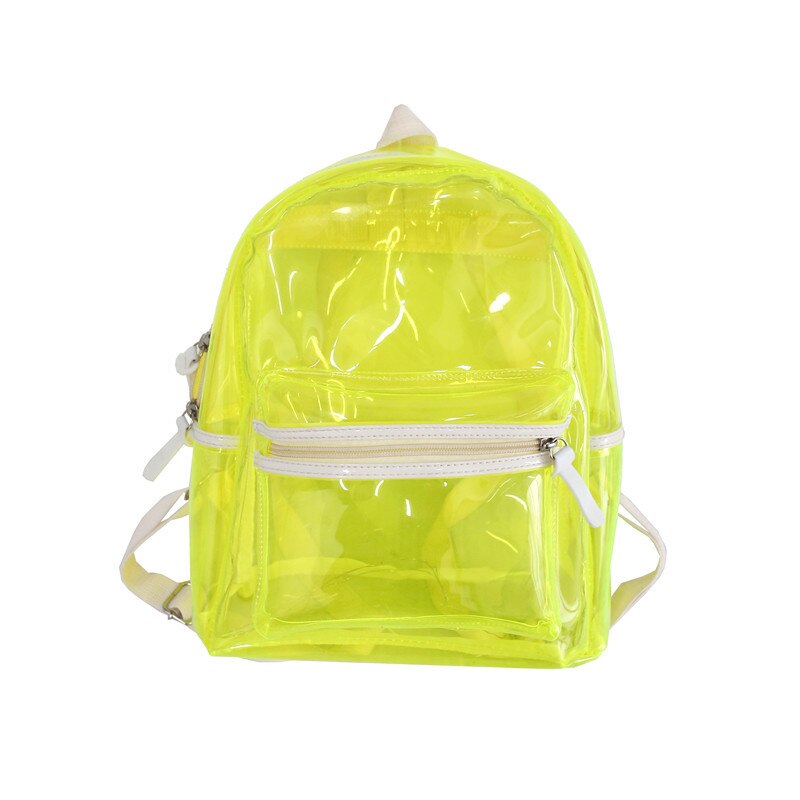 New LED Lights Backpack For Women Transparent Clear Bagpack School Bag Cool Girl Boys Lumious Night Outdoor Travel Bag Mochila