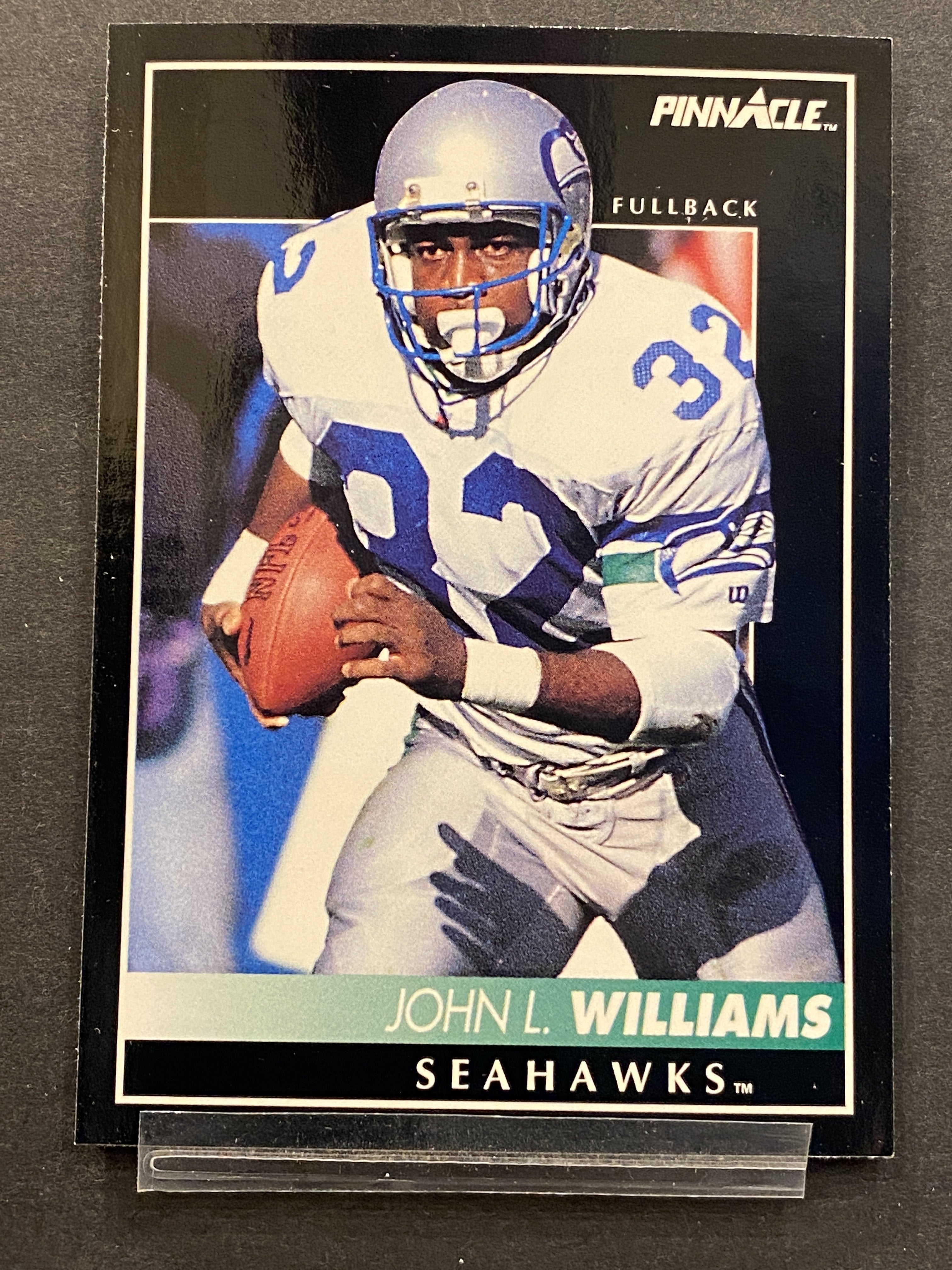 John L Williams Pinnacle Football Card Seattle Seahawks