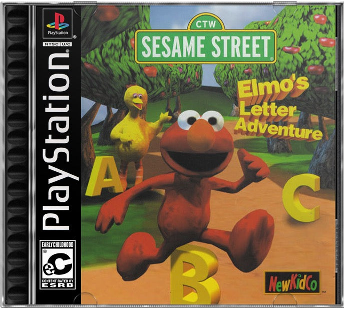 Sesame Street - Elmo's Letter Adventure PS1 Sony Playstation 1 Used Video Game