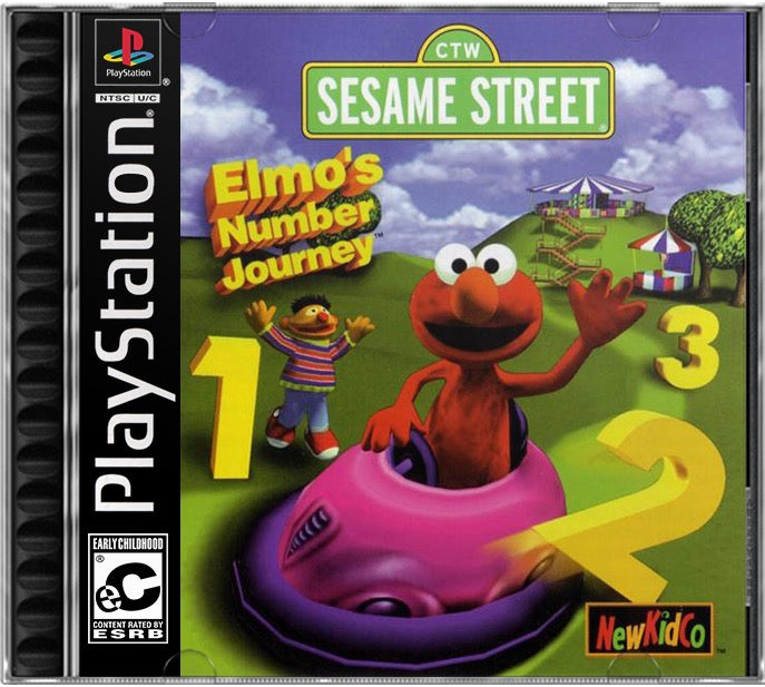 Sesame Street - Elmo's Number Journey PS1 Sony Playstation 1 Used Video Game
