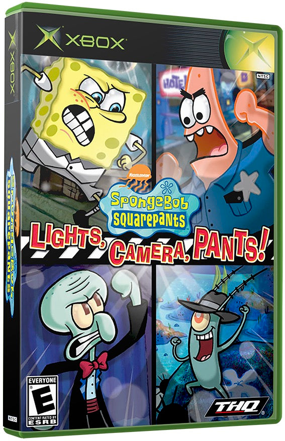 SpongeBob SquarePants - Lights, Camera, Pants! Used Microsoft XBOX Original Video Game