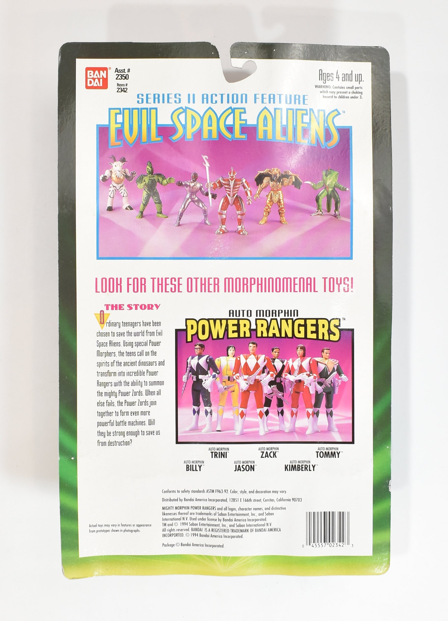 Power Rangers Evil Space Aliens Head Butting Robogoat 1994 BAN DAI Action Figure