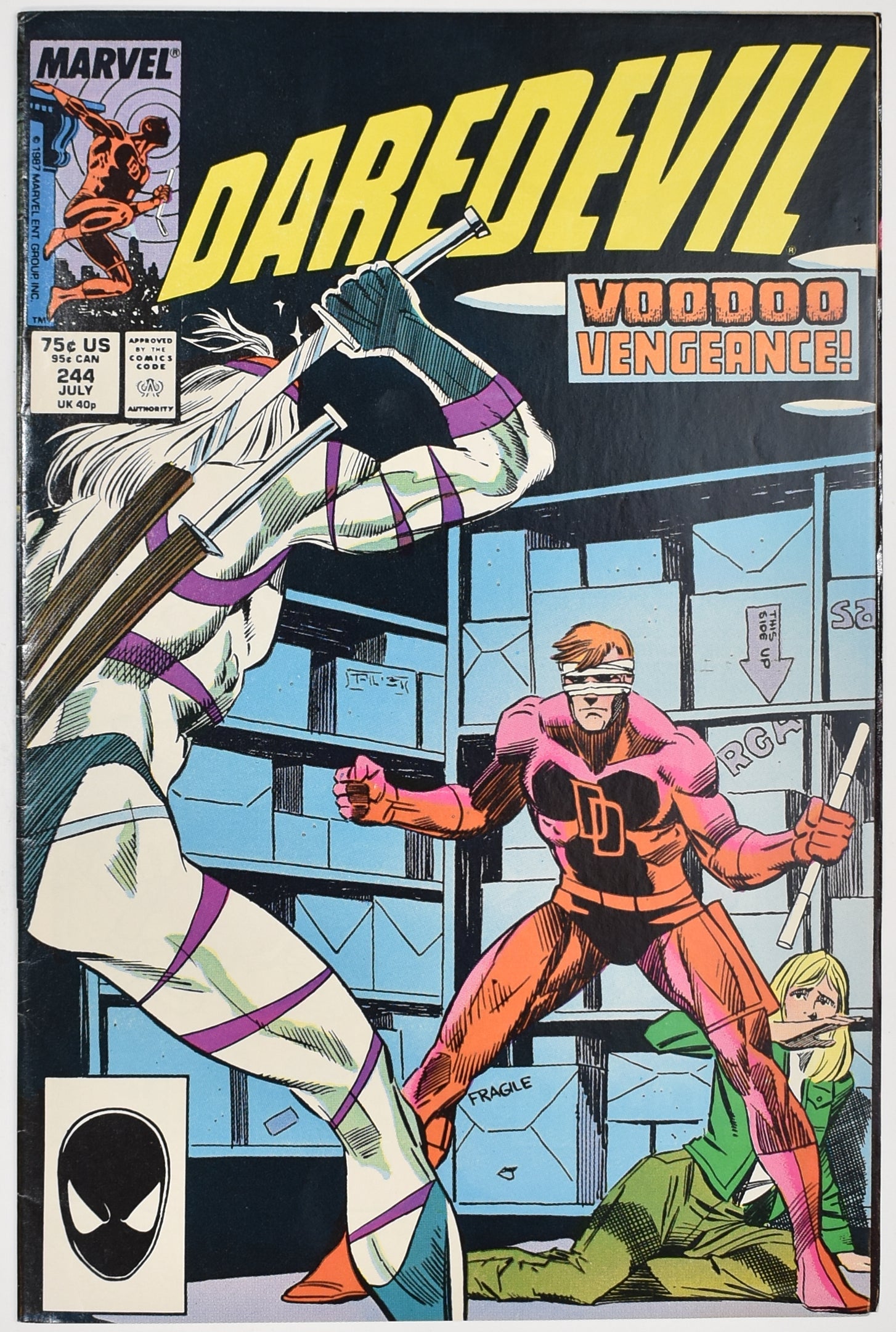 Daredevil Comic Book Marvel Voodoo Vengeance 244