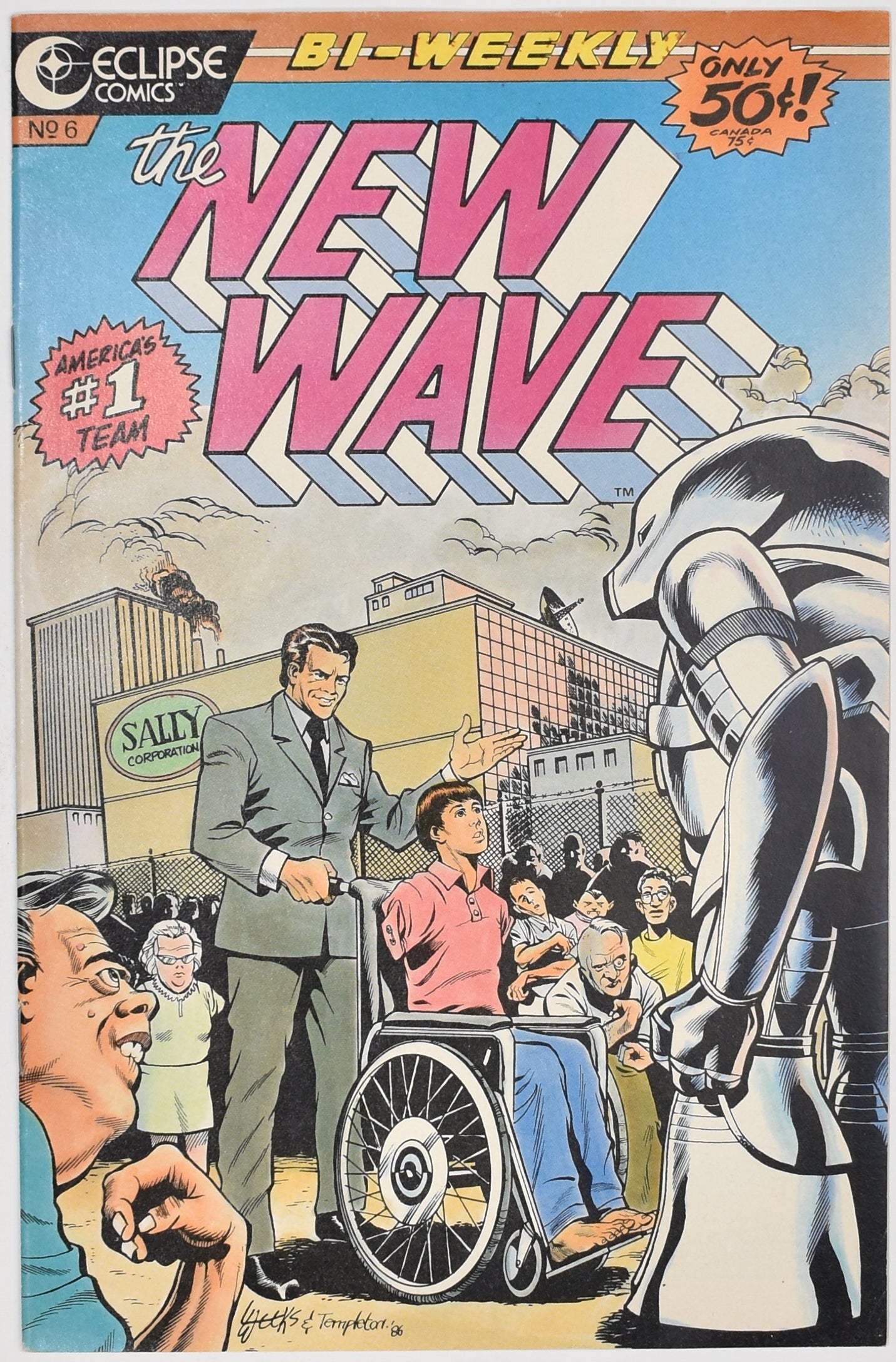 The New Wave Comic Book No. 6 Eclipse Americas Team
