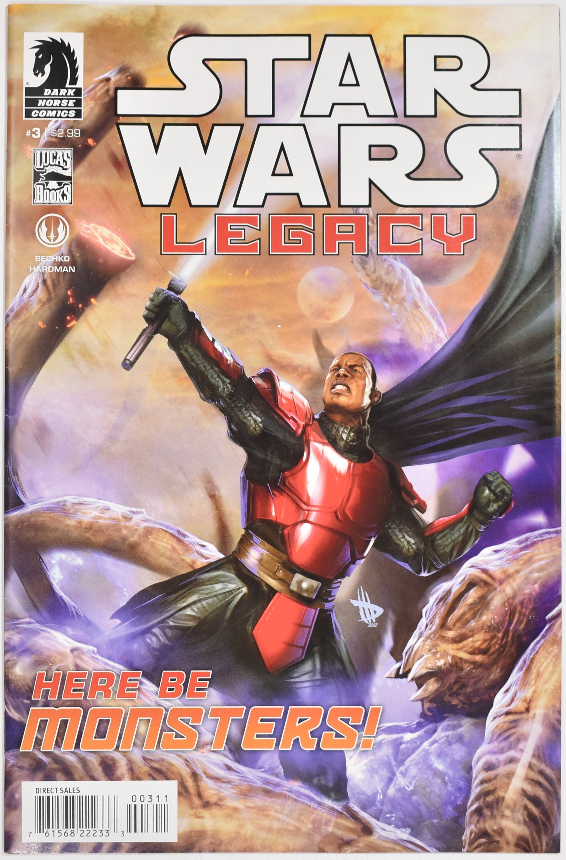 Star Wars Legacy Comic Book 3 Dark Horse Comic Book Here Be Monsters