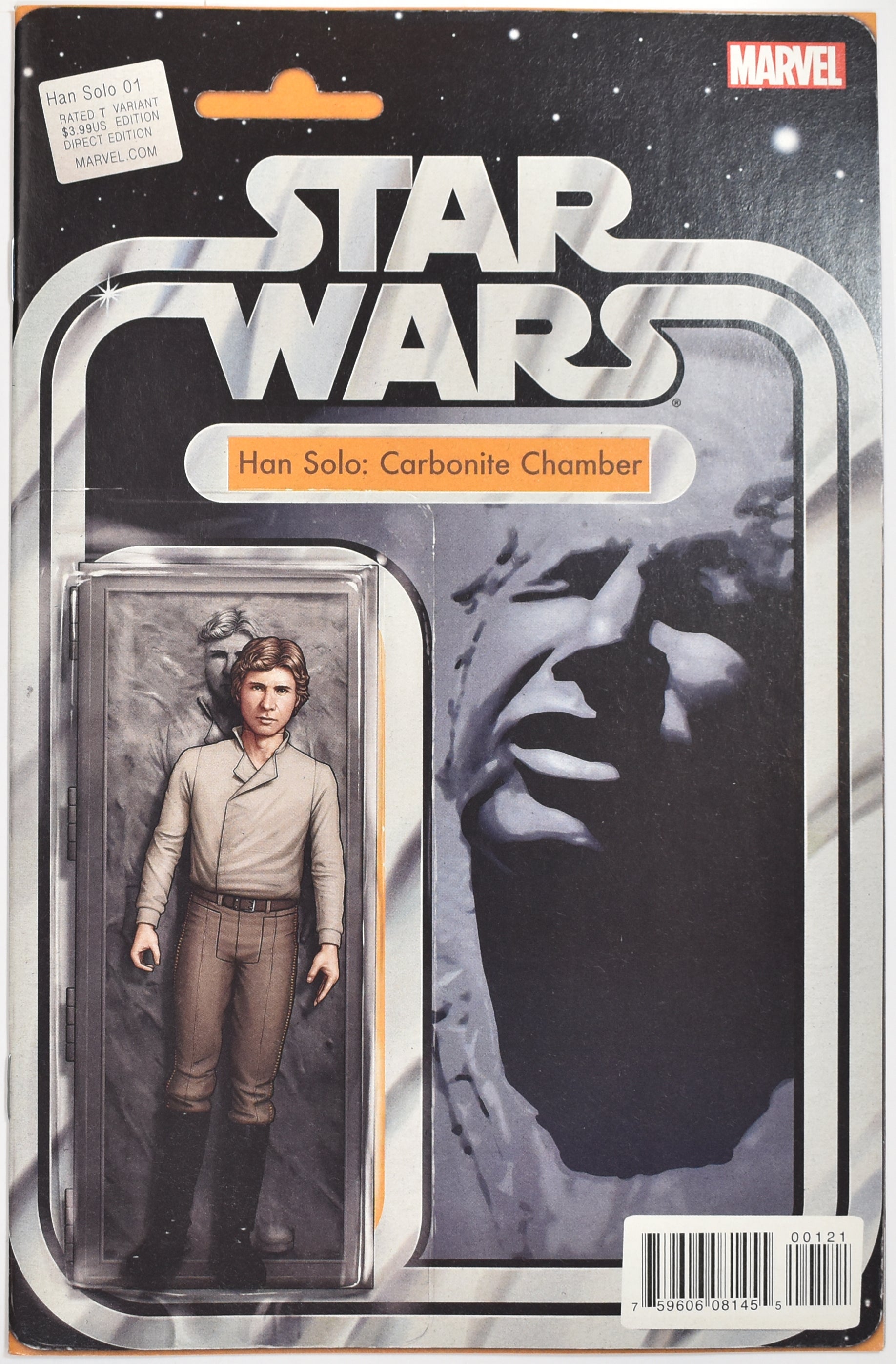 Star Wars Han Solo Carbonite Chamber Comic Book 001 Marvel Variant Cover