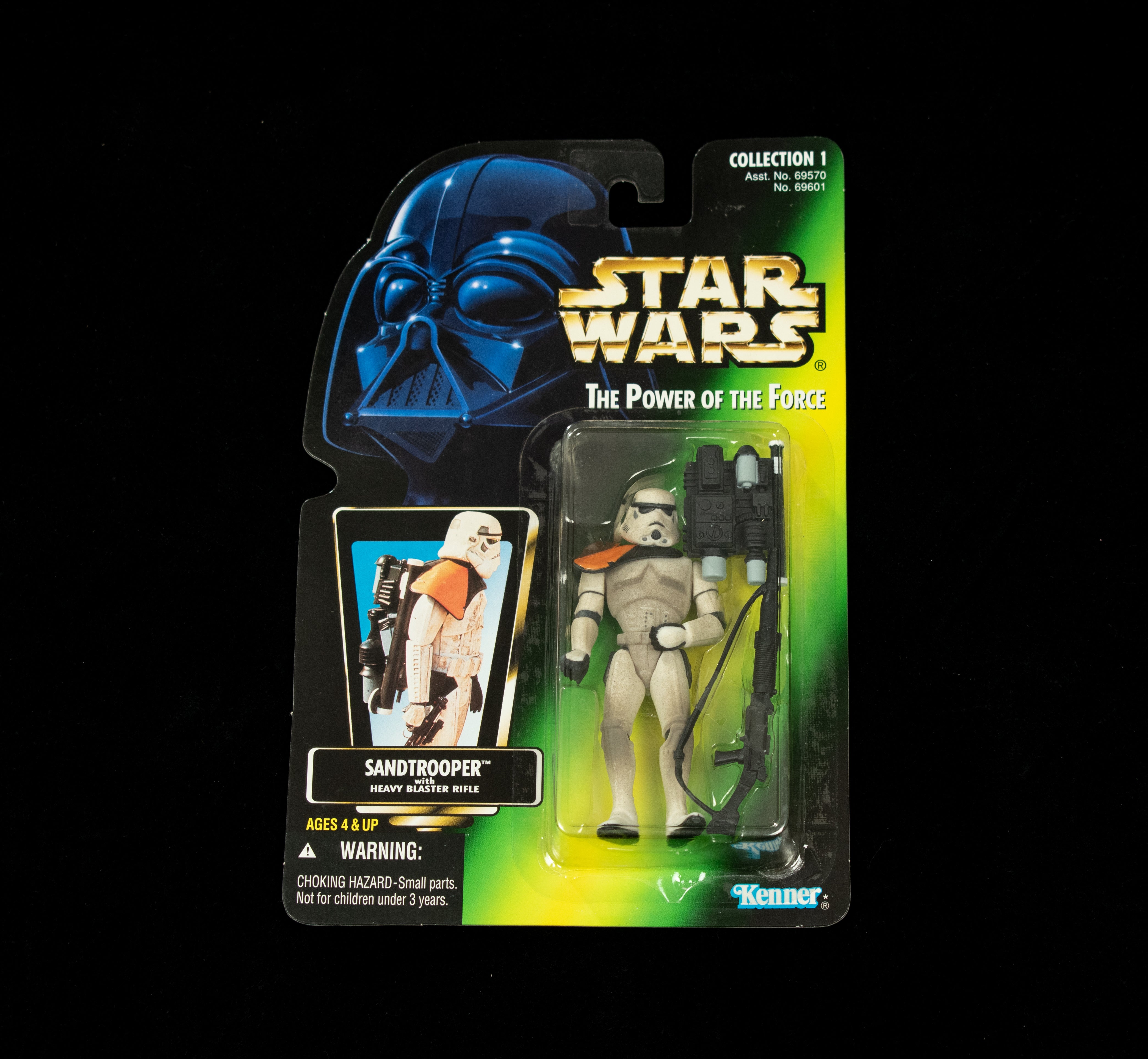 Star Wars Power of the Force Green Card Sand Trooper Heavy Blaster Rifle 1997