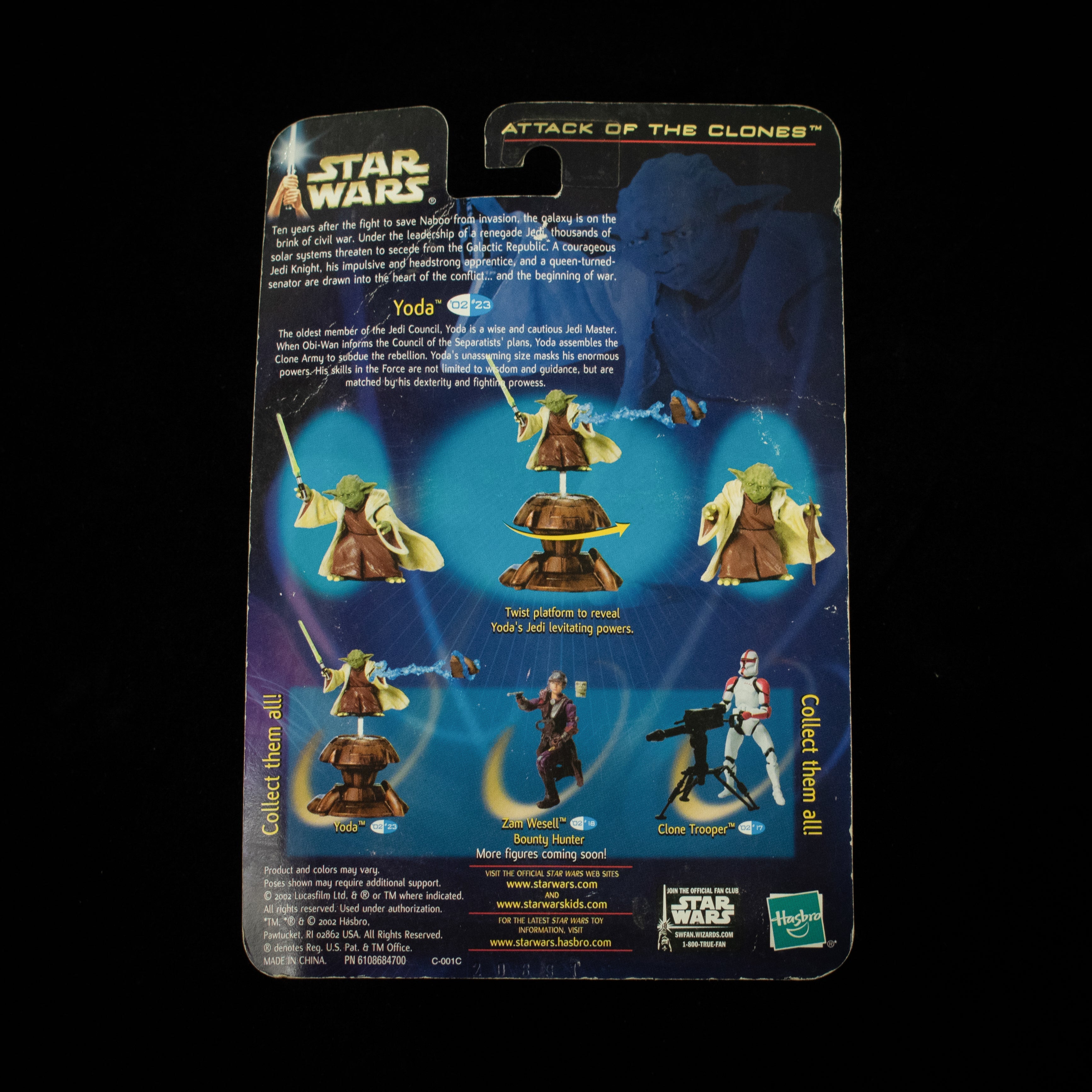Yoda Jedi Master Attack of the clones Action Figure Star Wars Saga