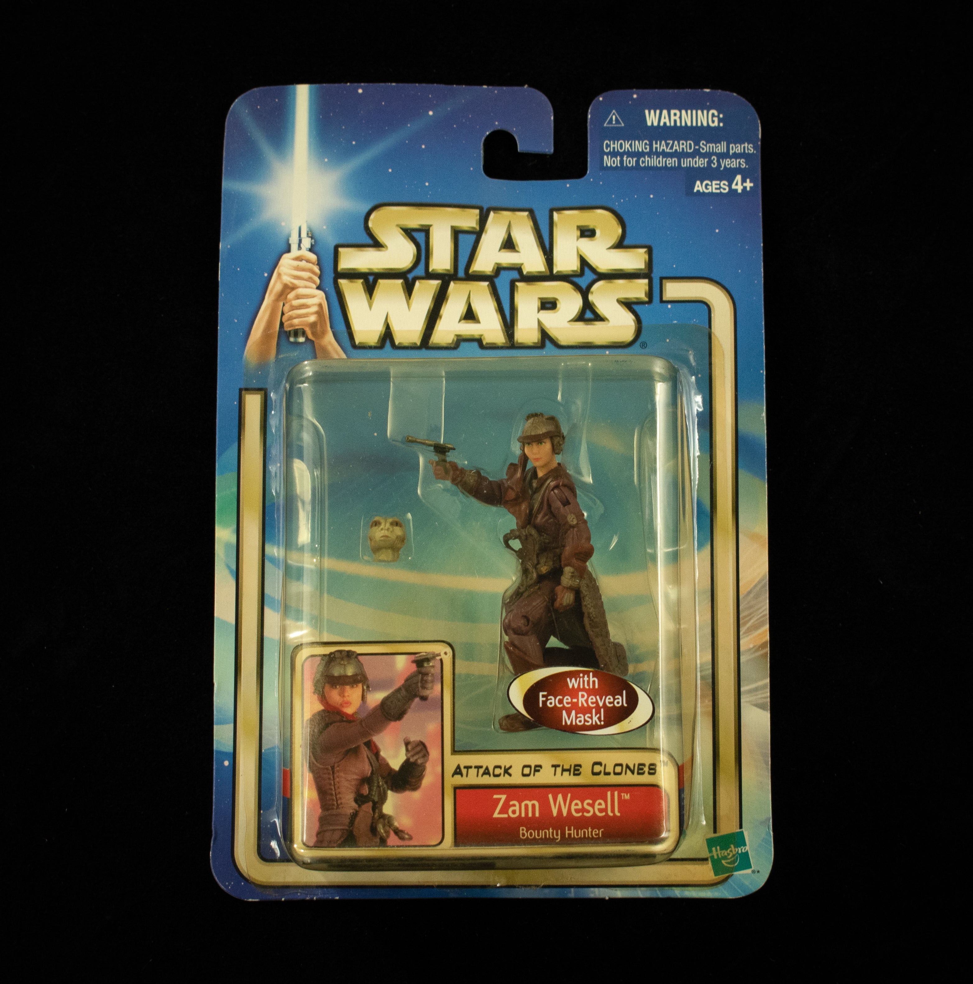 Zam Wesell Bounty Hunter Attack of the Clones Face Reveal mask Star Wars