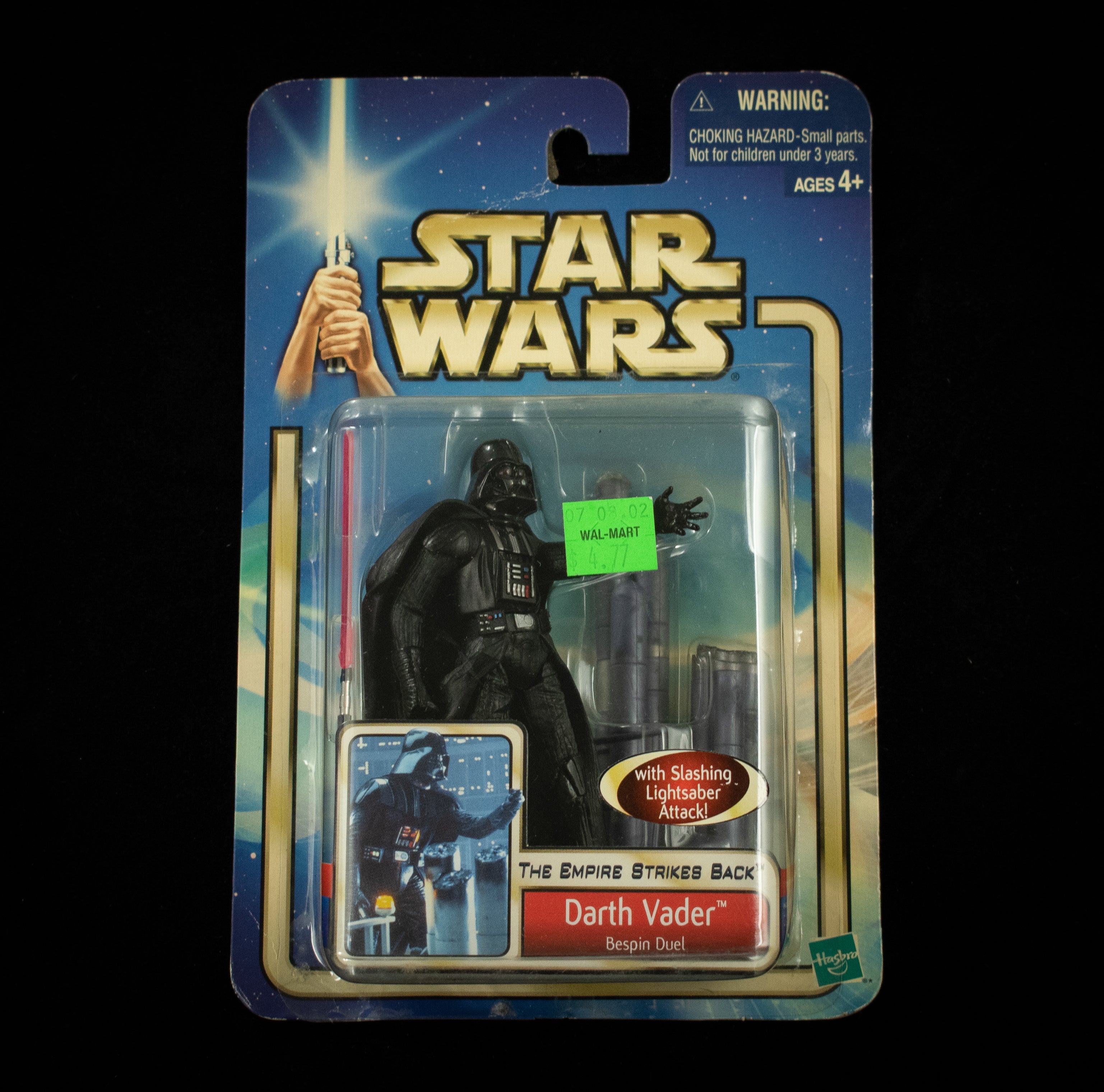 The Empire Strikes back Darth Vader Bespin Duel 2002 Hasbro Star Wars Action Fig