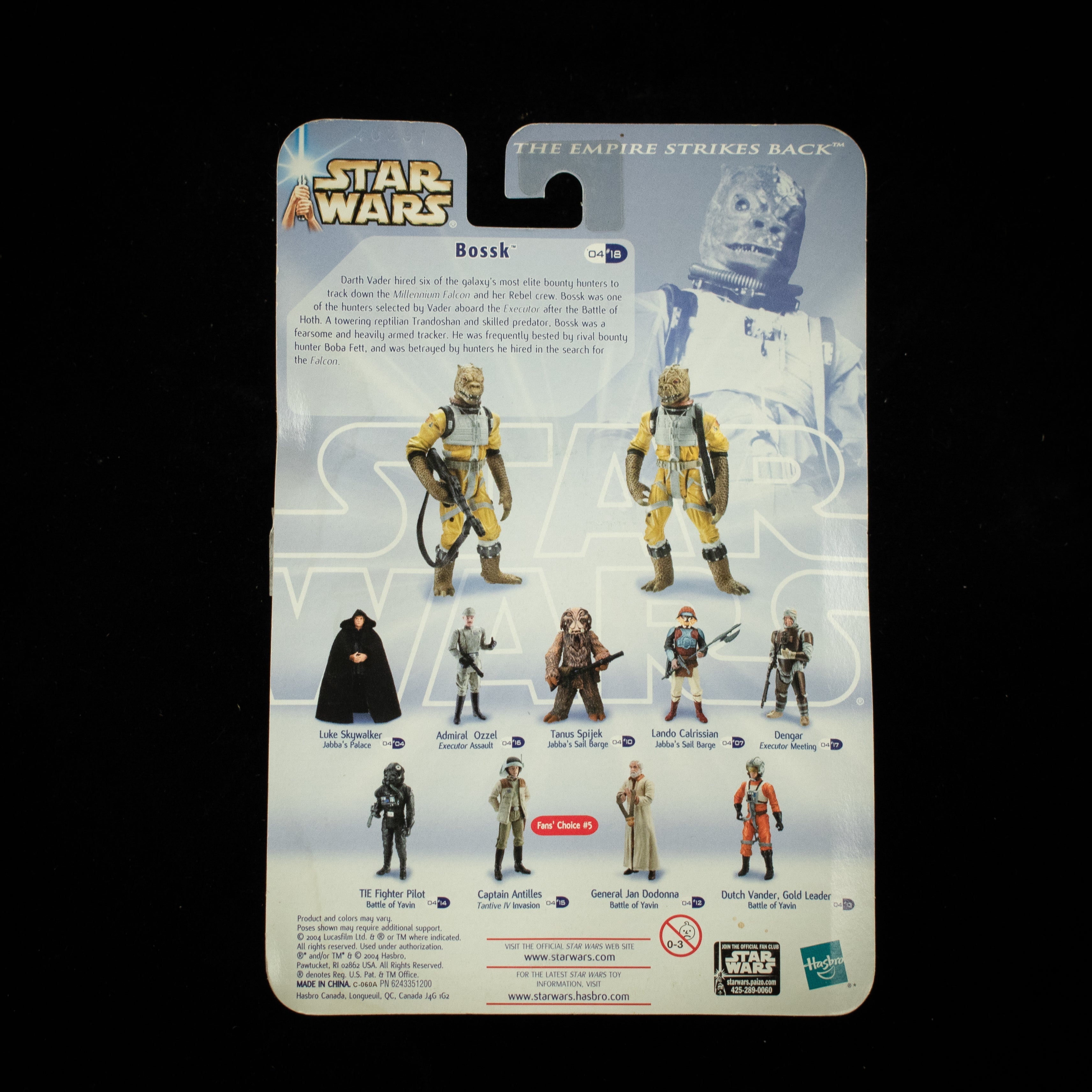 Star Wars Saga Action Figure Bossk The Empire Strikes Back 2004 Executor Meeting