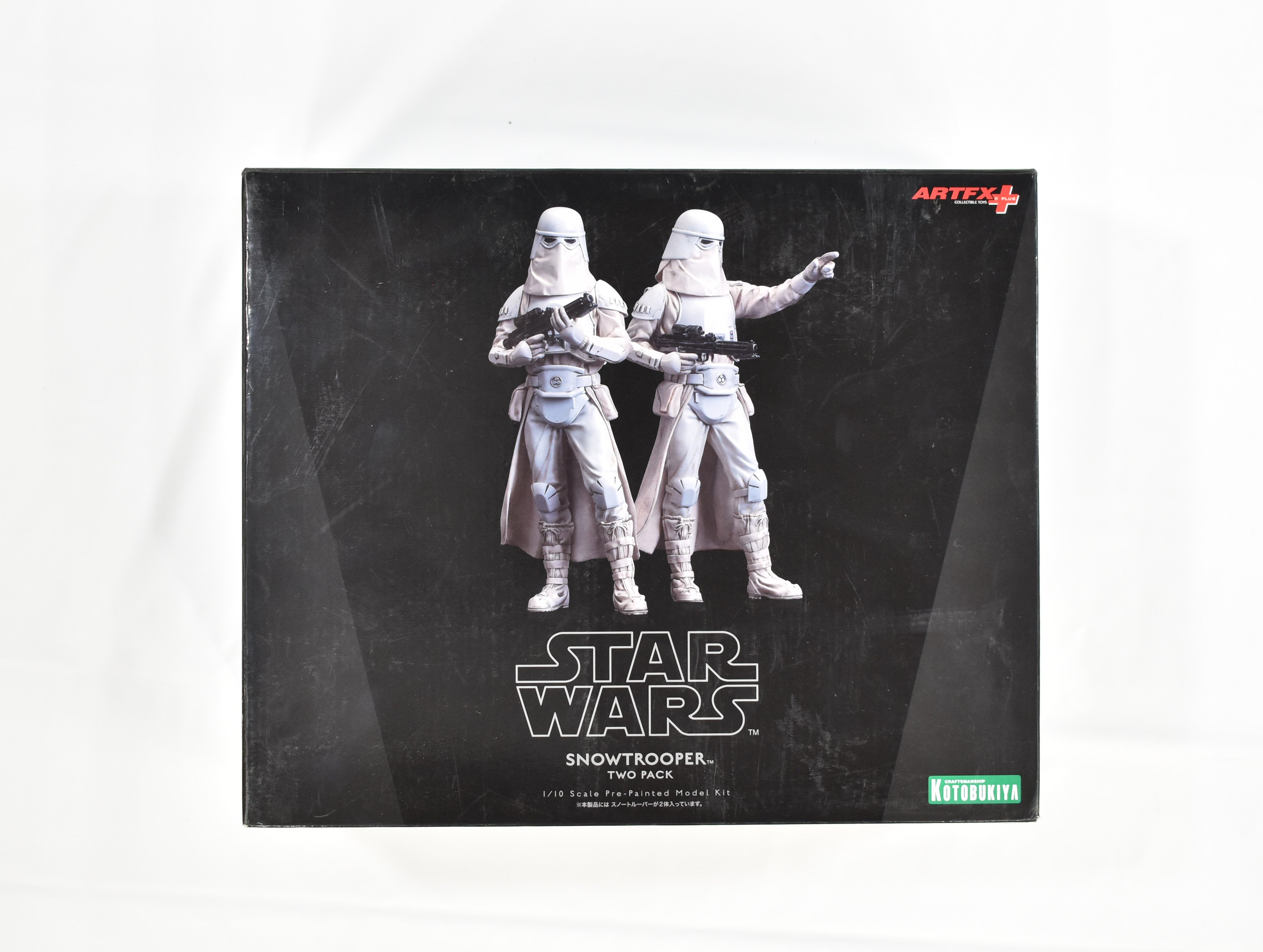 Star Wars Snow Trooper Two Pack KotoBukiya ArtFX Empty Box - Used Black box