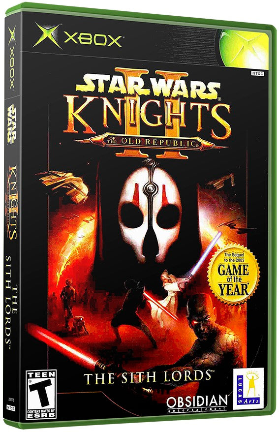 Star Wars - Knights of the Old Republic II - The Sith Lords Used Microsoft XBOX