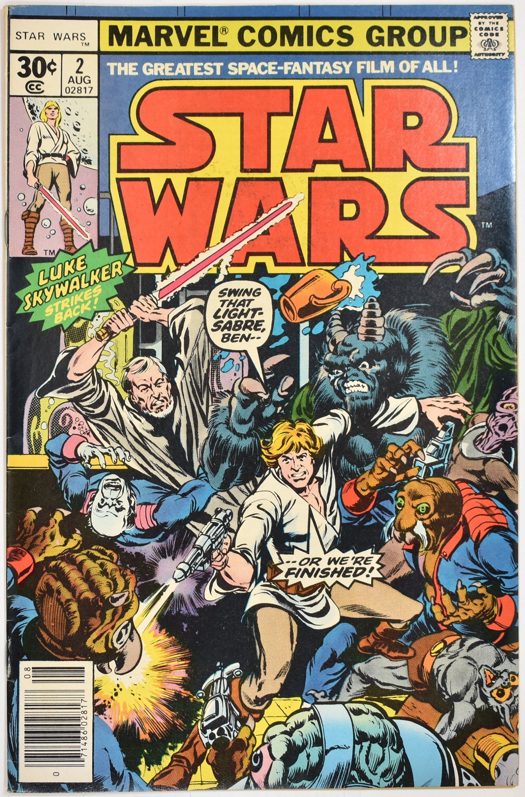 Star Wars Comic Book 2 Aug 1977 Marvel Comics Group 02817