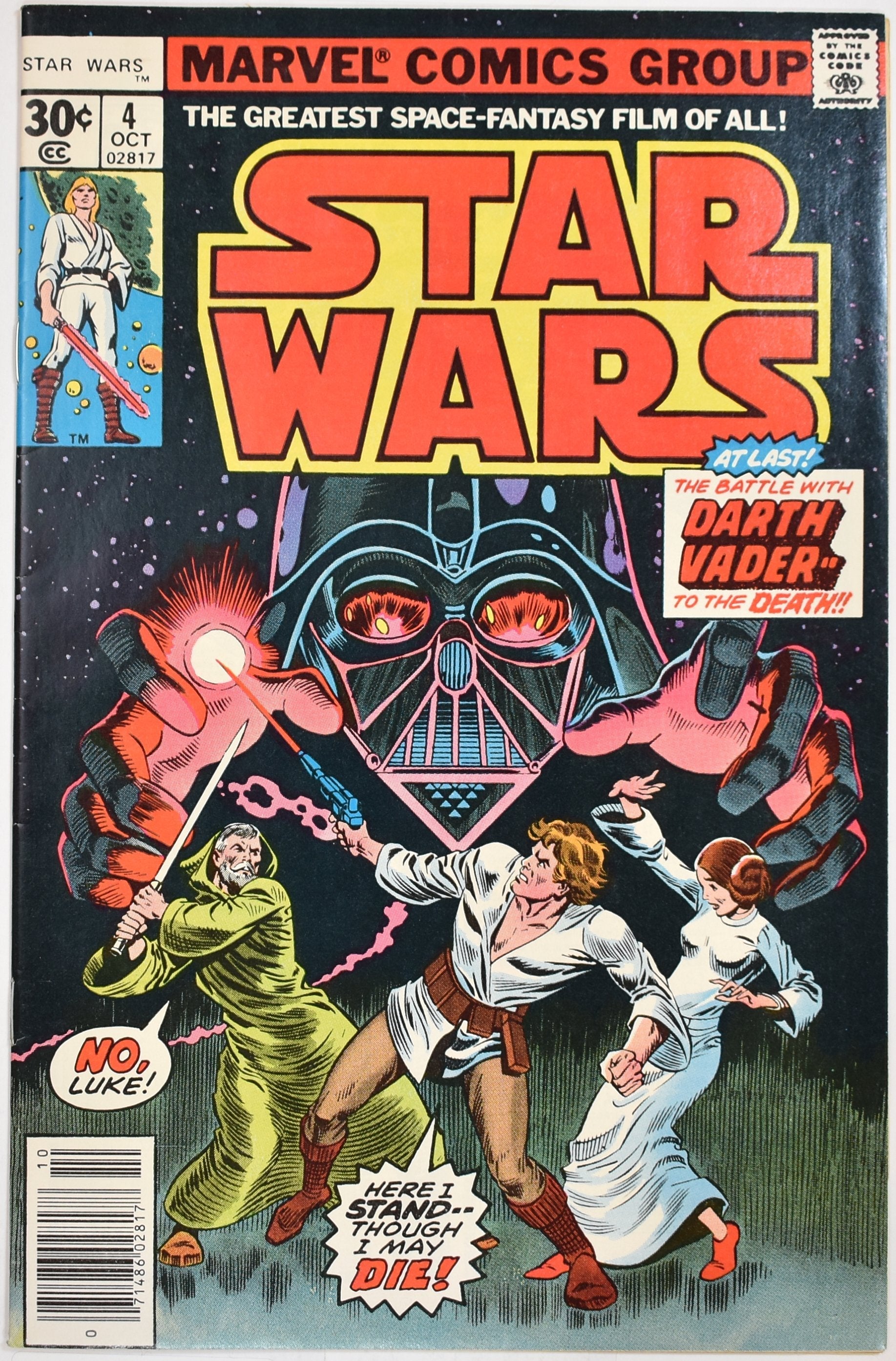 Star Wars Comic Book 4 Oct 1977 Marvel Comics Group 02817