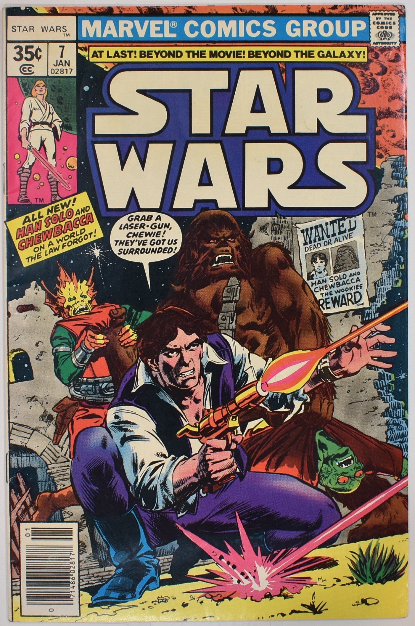 Star Wars Comic Book 7 Jan 1978 Marvel Comics Group 02817