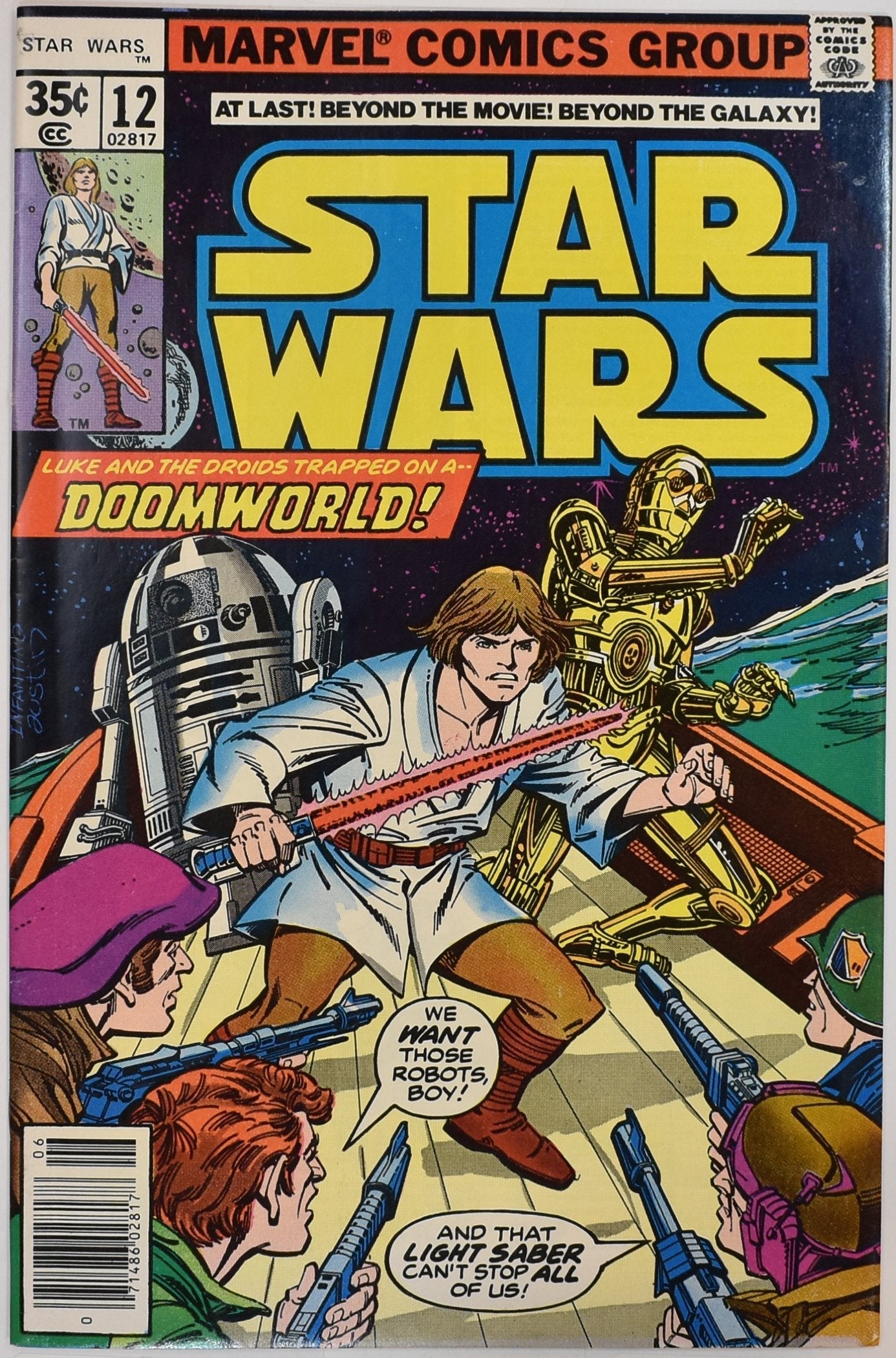 Star Wars Comic Book 12 Marvel Comics Group The Greatest Space Fantasy Film Of A