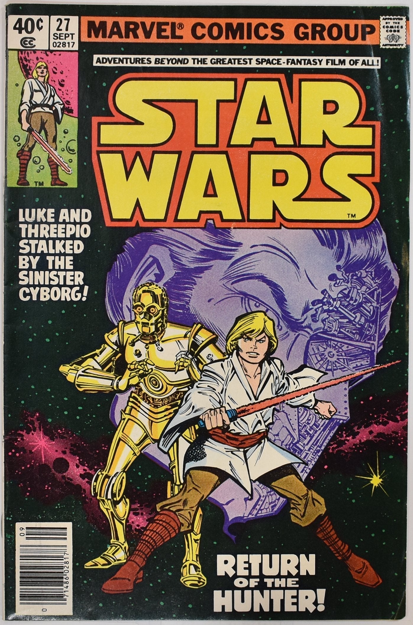 Star Wars Comic Book 27 SEPT Marvel Comics Group 1979